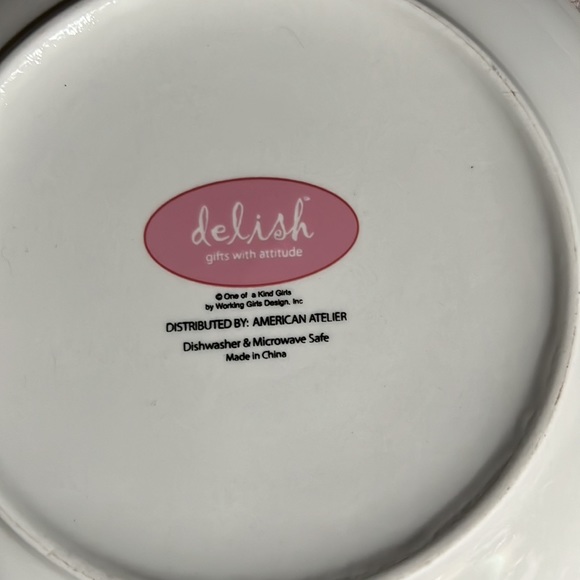 Set of 4 dessert plates by Delish. New without tags - Picture 6 of 6